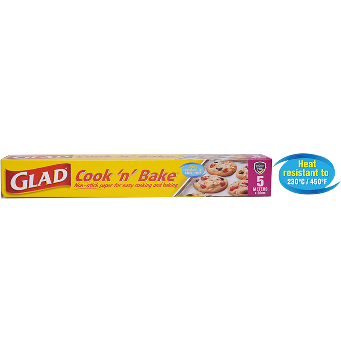 Glad® Cook ’n’ Bake Paper 30 cm width x 5 m box