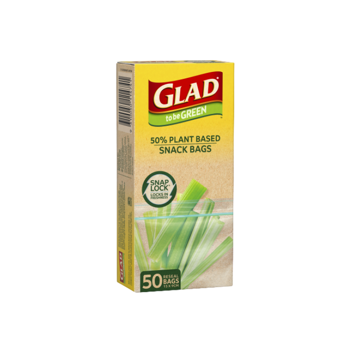 Glad to be Green® Plant Based Reseal Bag – Snack