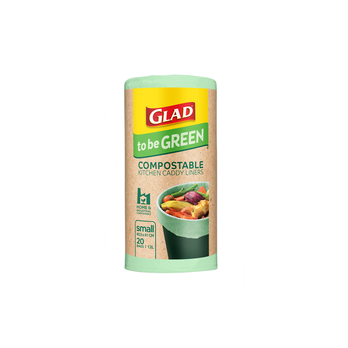 Glad to be Green® Compostable Kitchen Caddy Liners – Small