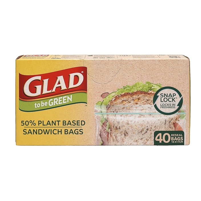 Glad to be Green® Plant Based Reseal Bag – Sandwich